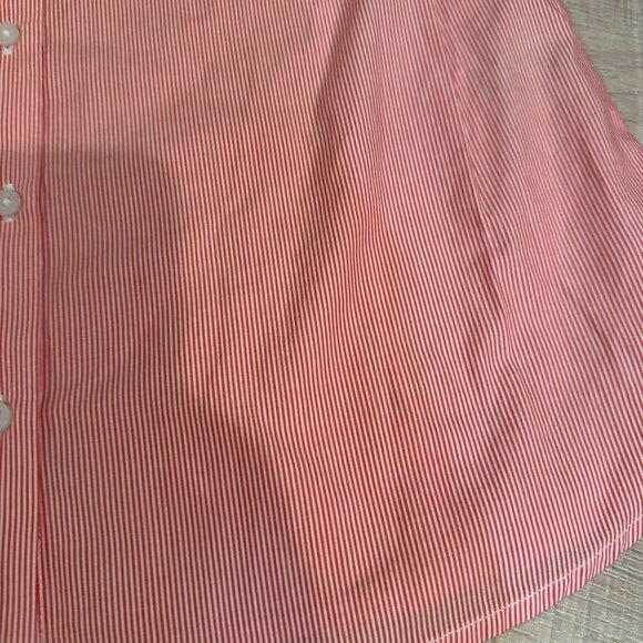 Tommy Hilfiger Womens Sleeveless Pink Button-Down Shirt M RED PLAID - Picture 2 of 7